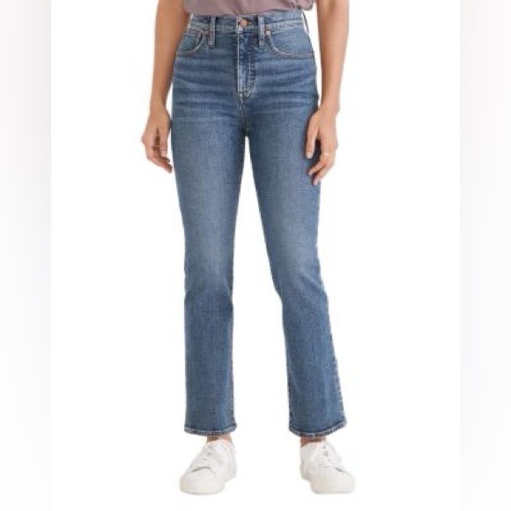 Madewell Blue High Rise Cali Demi Boot Straight legs jeans size 28